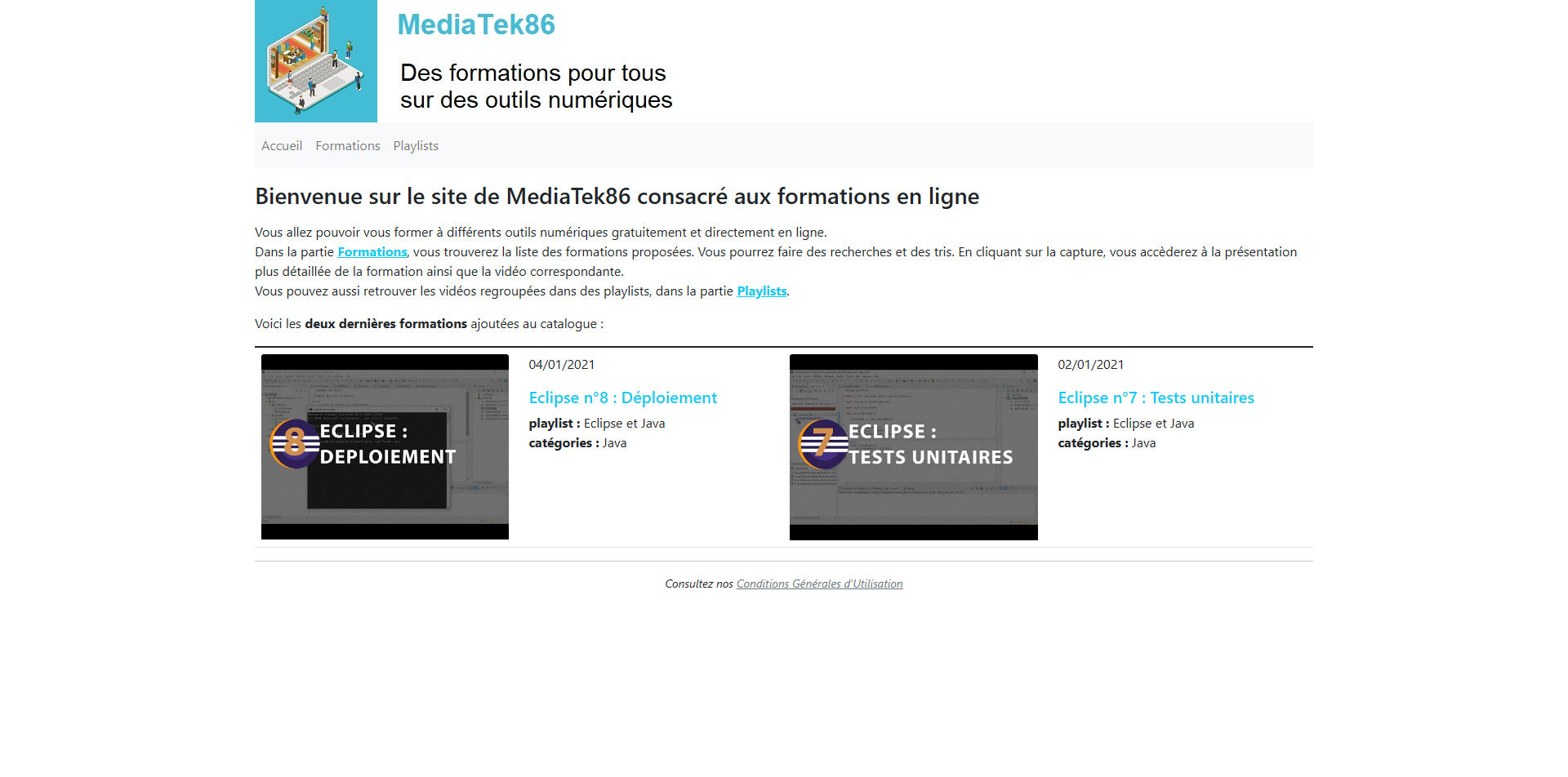 Plateforme E-learning Symfony